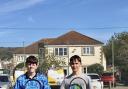 Jack Spiers and Marcus Llewellyn both picked up five wins from their six matches on their way to promotion. Pic: Weston Tennis Club.