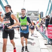 Tom Farrand ran the entire 26.2-mile course from Greenwich to the Mall