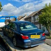 Five vehicles with no insurance were seized.