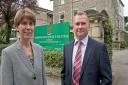 Headteacher Karen Wallington with business manger Adrian Gifford, together they have bought Ashbrooke House School.
