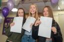 Students celebrating their GCSE results at Broadoak Academy.