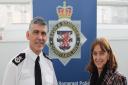 Chief Constable Andy Marsh and Police and Crime Commissioner Sue Mountstevens.