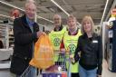 Peter Stephens with the shopping he won. Picture: Gordano Breakfast Rotary Club