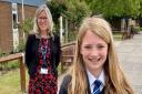 Tilly, aged 11, and principal Jacqui Scott at Worle School Academy.