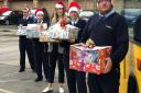 First Bus Weston staff have handed out Thank You hampers to Weston General Hospital.