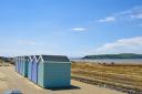Views of Weston sea front, of North Somerset council's beach huts.