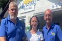 Beachside Holiday Park's Steve, Gary and Katie will skydive to raise funds for the charity.