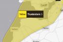 The warning is in place from 11am until 8pm today. Picture: Met Office