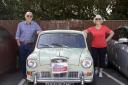 David and Hazel Gould with their 1965 Wolsey Hornet