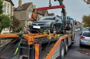 The car being seized in Weston. Picture: Avon and Somerset Police