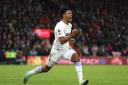 Aston Villa's Ollie Watkins celebrates scoring their side's second goal of the game during the Premier League match at the Vitality Stadium, Bournemouth. Picture date: Sunday December 3, 2023.