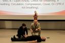 Students received crucial first-aid training.