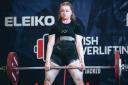 Powerlifter Phoebe in action. Picture: Phoebe Pothecary