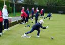 Clarence bowlers in action earlier in the season against Portishead