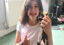 Eight-year-old Faith has chopped off 11″ of her hair to donate to the Little Princess Trust charity.