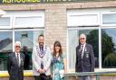 Weston mayor Cllr James Clayton, and mayoress Kaylee Rose opening the fun day at Ashcombe Park Bowling Club.