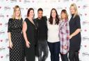 Amy Baker, second from left, and other Consultants, with Slimming World Ambassador Peter Andre who hosted their awards ceremony. Picture: Slimming World