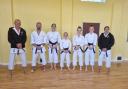 Members of Weston Karate Club at Bleadon Youth Club.