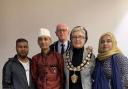 Mayor Cllr Sonia Russe celebrating the Diwali Festival at Hornets Rugby Club.