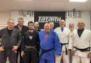 Rising Tide Brazilian Jiu Jitsu pictured with members of Weston Judo Club.