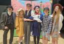 Some of the cast of Mary Poppins at Broadoak Academy.