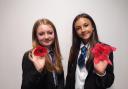 The students were encouraged to make their own poppies.