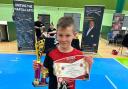 Josh Cawte won all his fights by unanimous decision in the continuous sparring category for boys under 145cm on his way to a second successive British Kickboxing Championship.