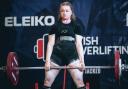 Powerlifter Phoebe in action. Picture: Phoebe Pothecary