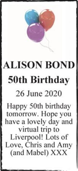 ALISON BOND