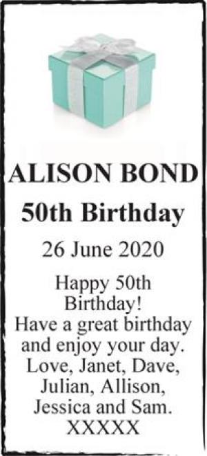 ALISON BOND