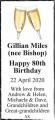 Gillian Miles (nee Bishop)