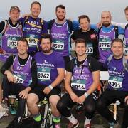 The group of friends have taken on  a number of challenges in memory of Jim Hewlett including the Man v Mountain challenge in 2016.