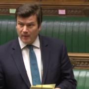 James Heappey speaking in parliament.