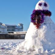 Could a snowman be appearing on Weston beach this week? The Met Office seems to think so. Picture: Mark Atherton