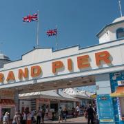 A woman died after being injured by an advertisement board on Weston's Grand Pier.