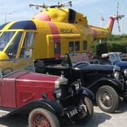 A collection of vintage cars will be on display at Weston's Helicopter Museum.