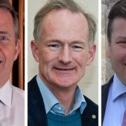 North Somerset MP Dr Liam Fox, MP for Weston John Penrose and Wells MP James Heappey.