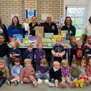 Locking Ladybirds donated more than 200 books to the Foodbank.
