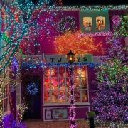 The amazing display in Spencer Drive created by John Burge and son, Tobie