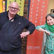 Nigel Briers and Triliria Newbury of the Multicultural Friendship Association.