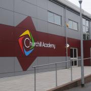 Students received their GCSE results from Churchill Academy.