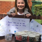 Belle has been selling sunflower seeds to raise money for the NHS.