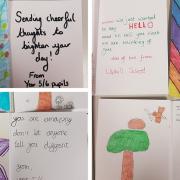 Pupils from Uphill Primary School sent cards to patients at Weston Hospicecare.