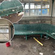 ATTACK! - Vandals destroy a Victorian seafront shelter in Weston.