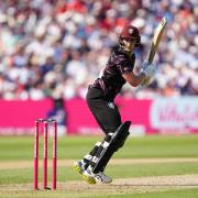 Tom Abell in action for Somerset.