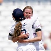 Lauren Filer made her England debut in the Ashes Test against Australia back in June.