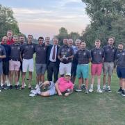 Worlebury Golf Club celebrate winning the Somerset Bowl with victory over Cricket St Thomas.