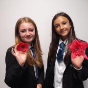 The students were encouraged to make their own poppies.