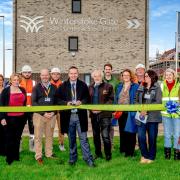 A ribbon-cutting ceremony was held to celebrate the opening of the show home.