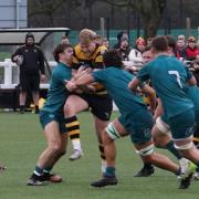 Hornets in action against Exeter University.